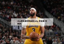 nba季后赛对阵最新(nba 季后赛 对阵表)